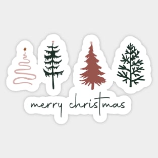 Christmas tree merry Christmas Sticker